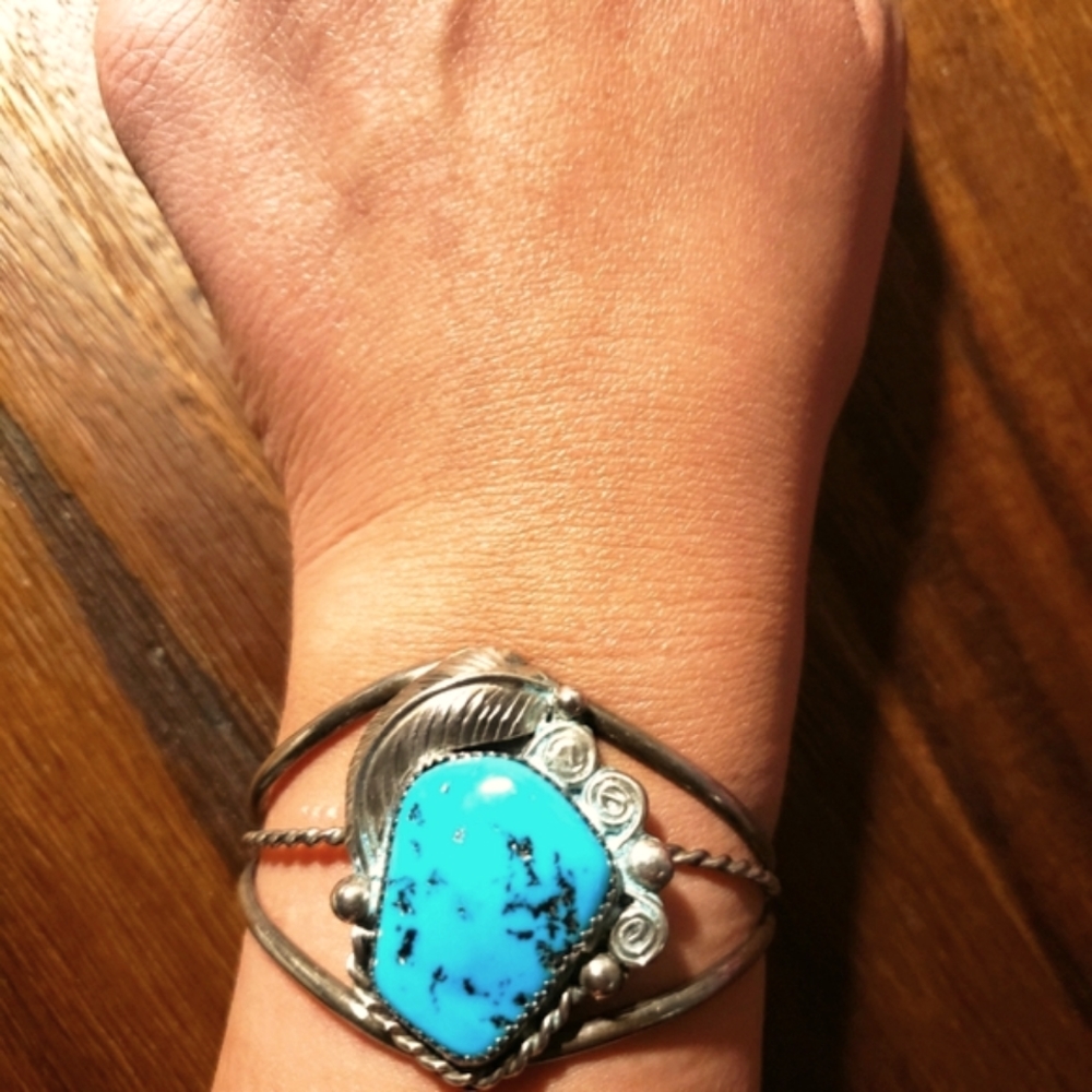 Turquoise Sterling Silver Cuff Bracelet